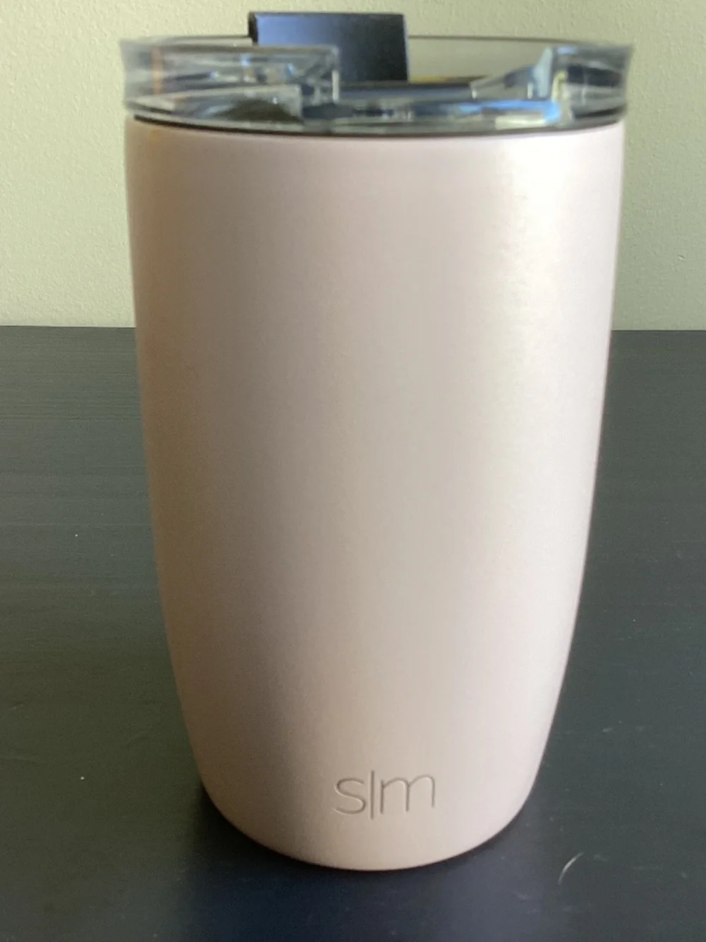 Simple Modern Wine Tumbler with Lid Pink Stainless Steel 12oz
